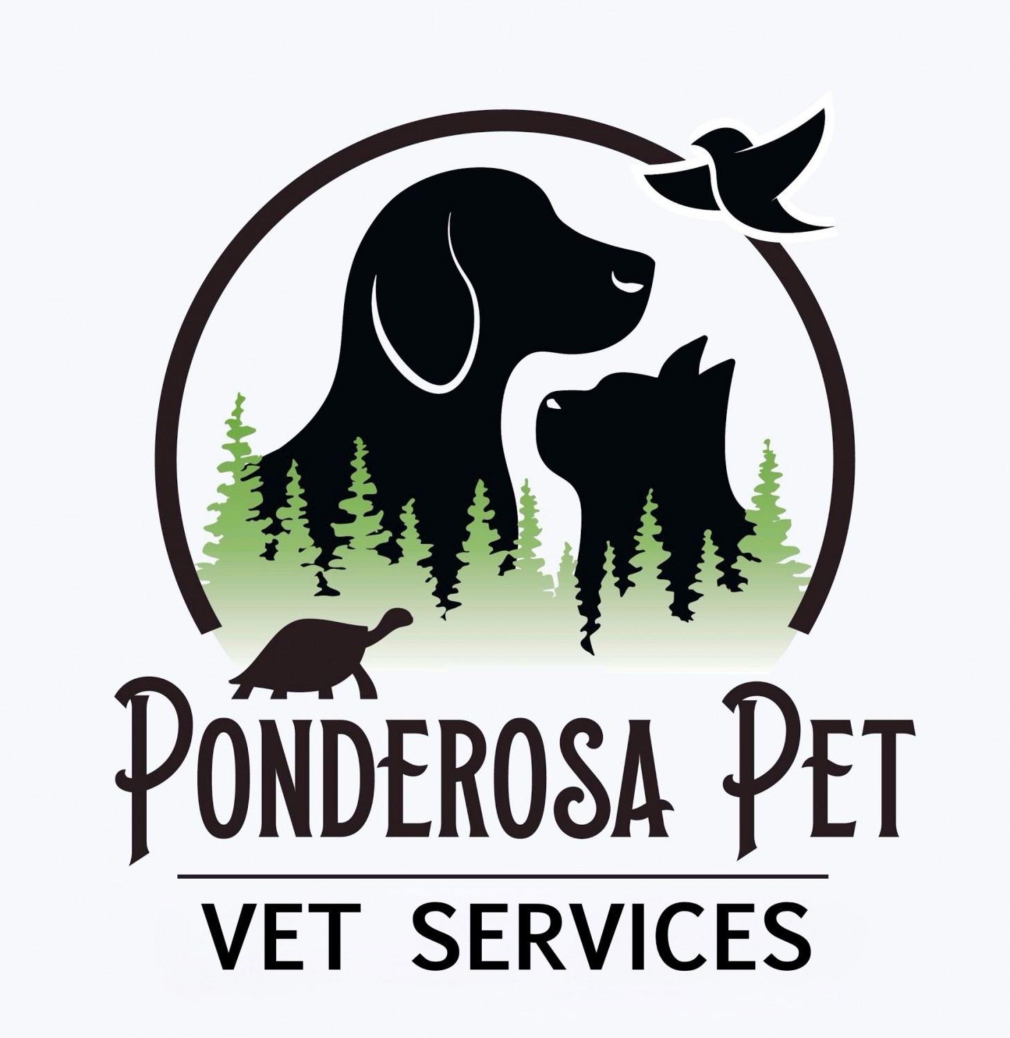 Ponderosa Pet Mobile Vet Logo